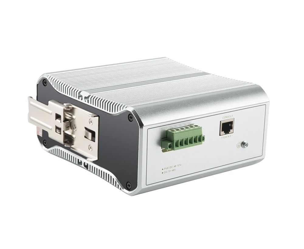Gigabit 24 Port Managed Industrial PoE Switch 8 PoE port+12 RJ45+4 SFP(VTS) External Power Supply 240W VLAN ERPS Remote NMS