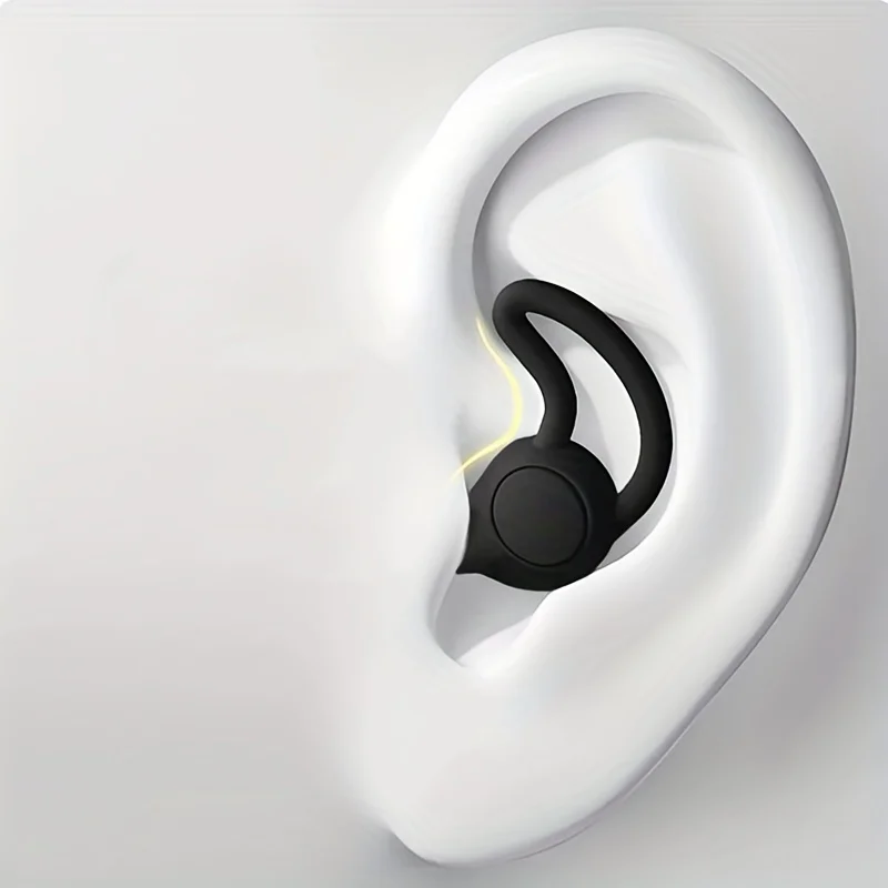 Bouchons d'oreille en silicone pour l'extérieur, isolation phonique, protection des oreilles, cache-oreilles anti-bruit, réduction du bruit, 1 paire