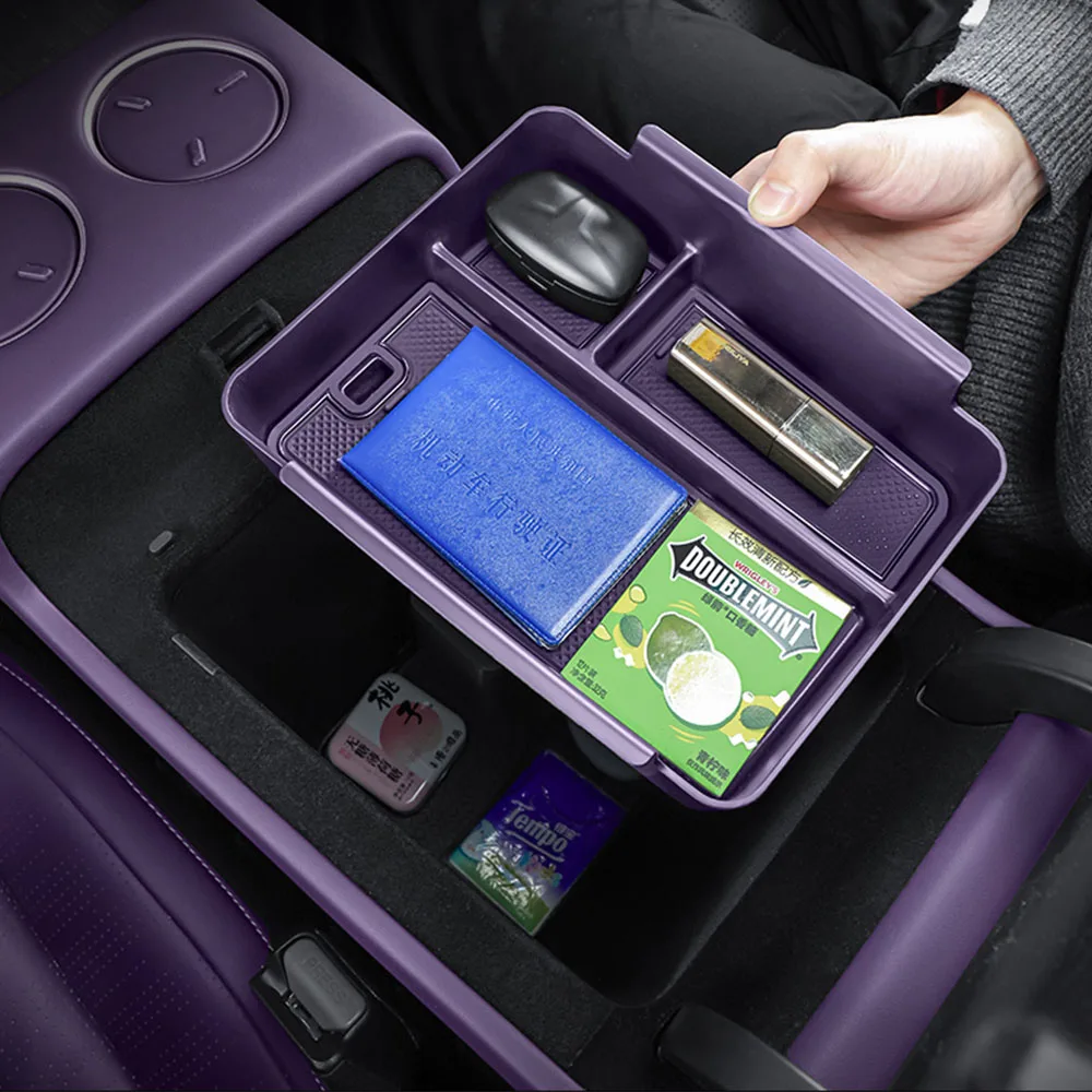 

For AVATR 07 2024 2025 Armrest Box Storage Box Interior Modification Supplies Original Car Color ABS Material Storage Box