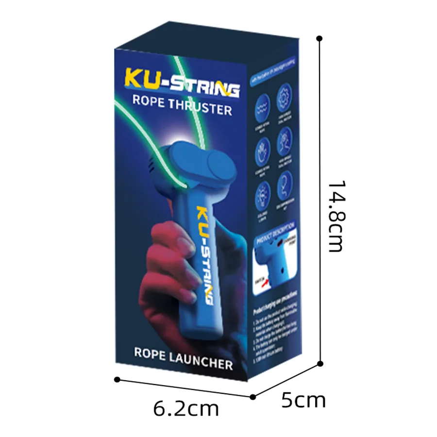 1 Stück - Leuchtendes Seil zum Aufziehen, Leuchtseil-Launcher, tragbares, leuchtendes Handspielzeug zur Stresslinderung für Kinder, Partygeschenk – Detail 22