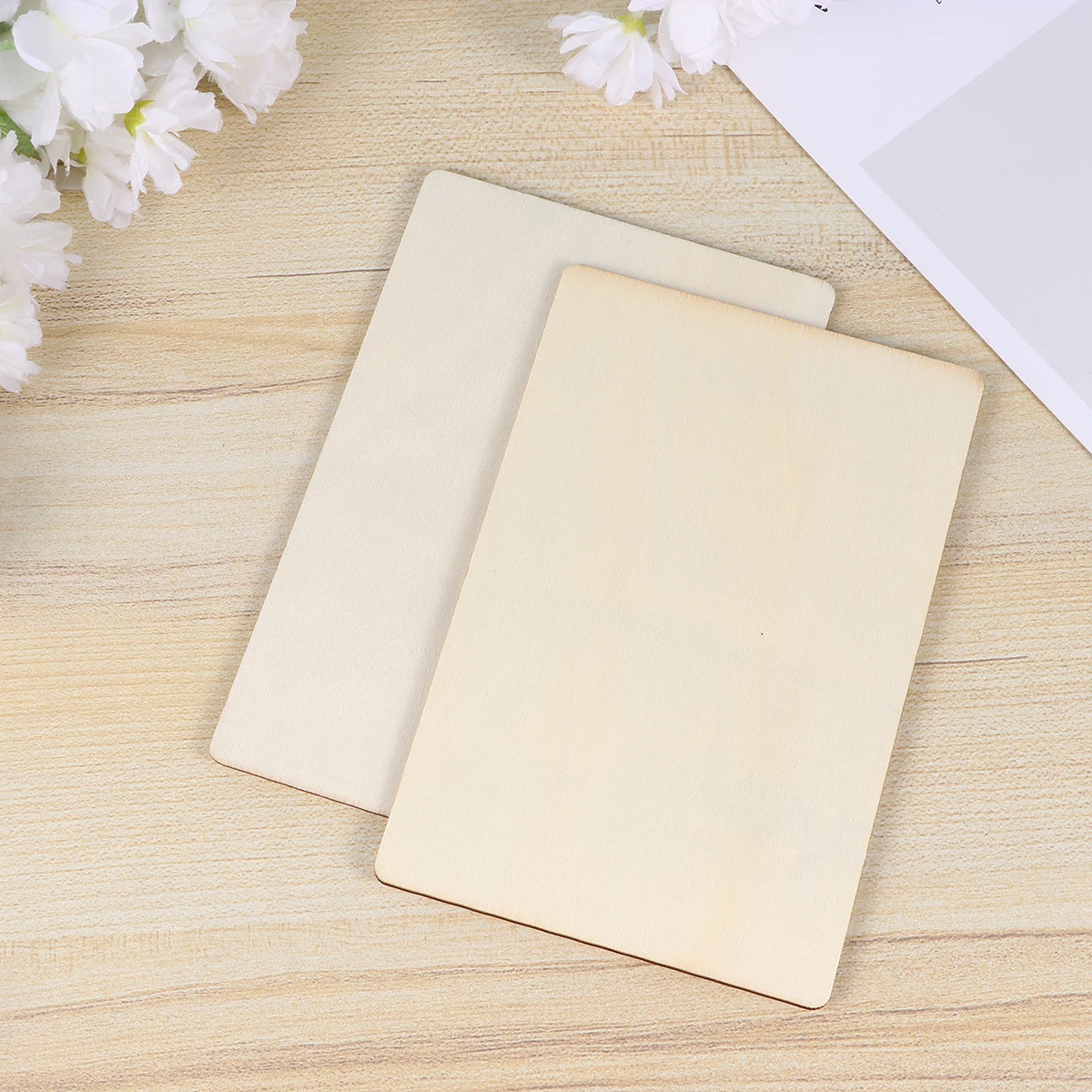 

50 шт., ремесла по дереву, детская живопись, деревянные ломтики, бамбук, гладкий, креативный декор, друзья, семье