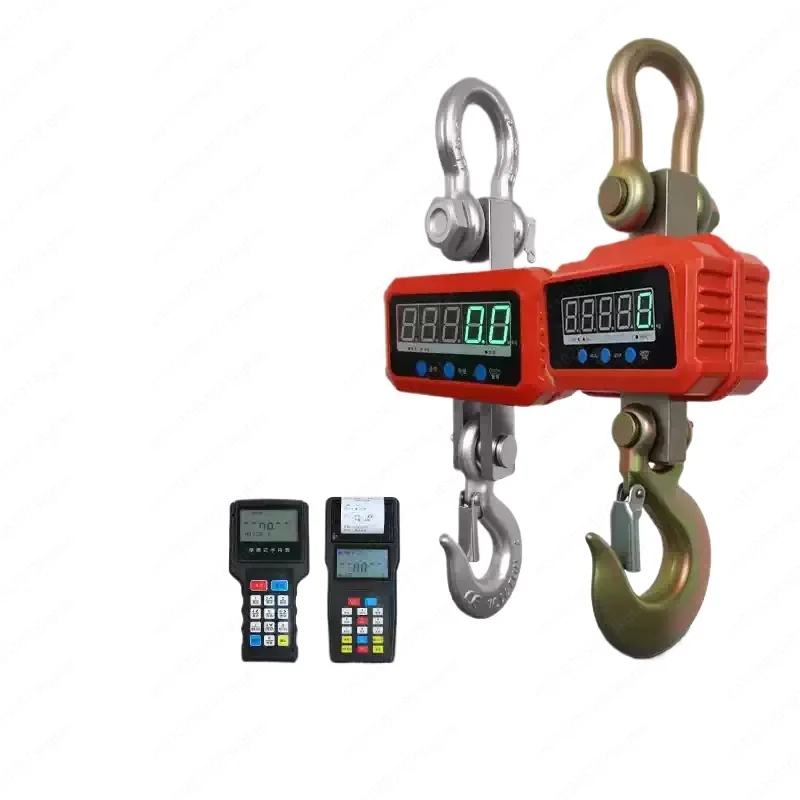 High-precision portable electronic hanging （1- 10 tons） driving scale can be switched with red letter