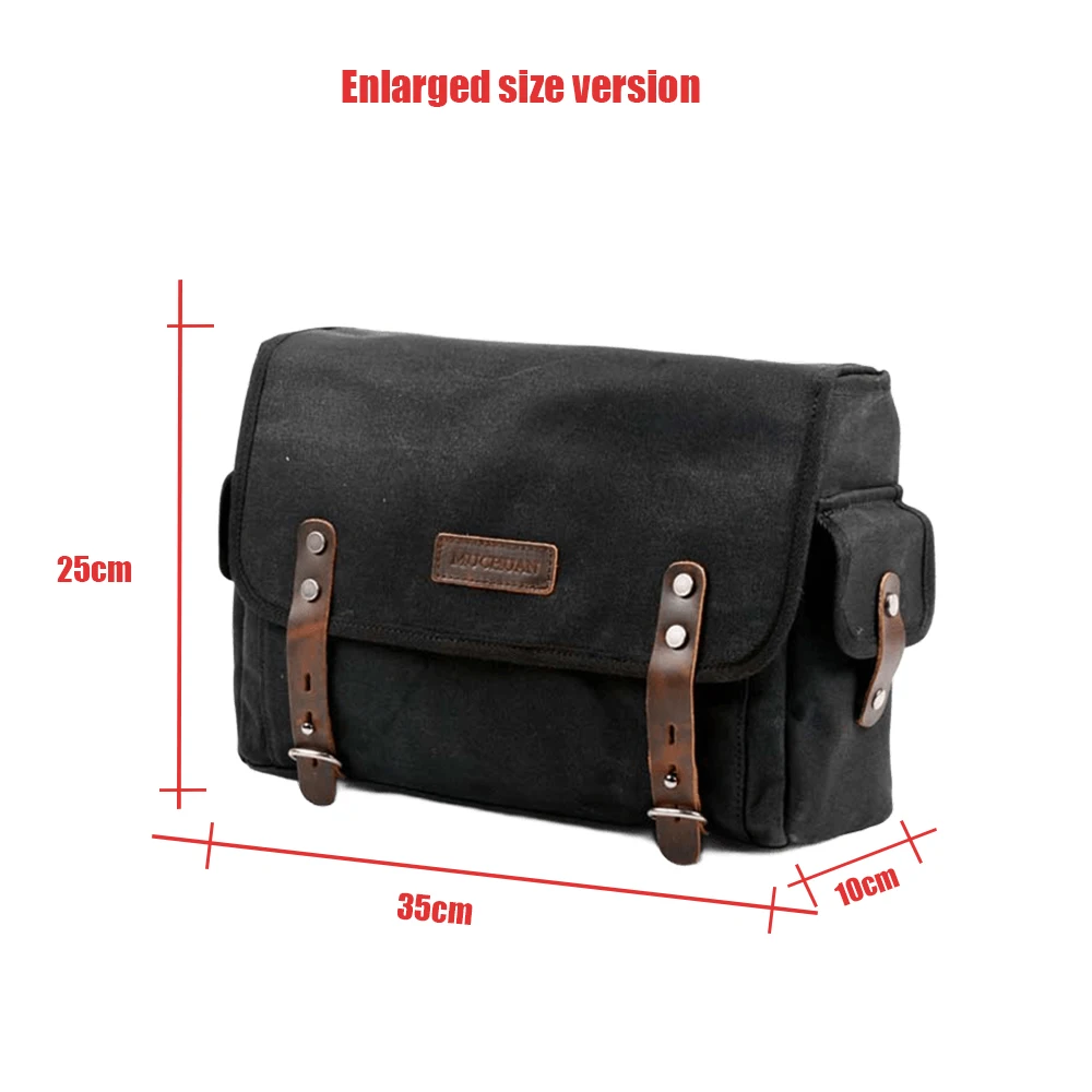 Detachable high-capacity  Motorcycle bag Waterproof Bag Luggage Bag Riding Equipment One Shoulder Messenger with Head Leather