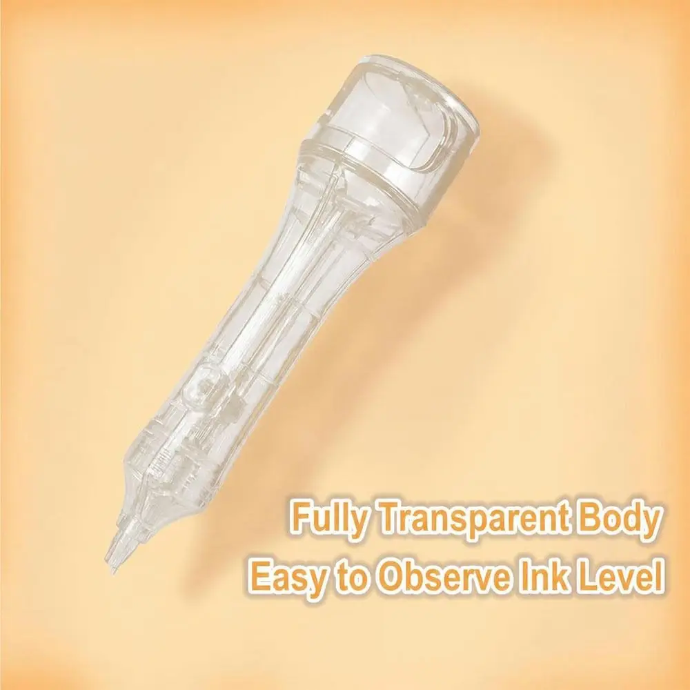 2.6mm Automatic Bead Pen Anti-Slip Grip Ergonomic Handle Fuse Bead Pen Transparent Press-Type Pixel Puzzle Bead Pen