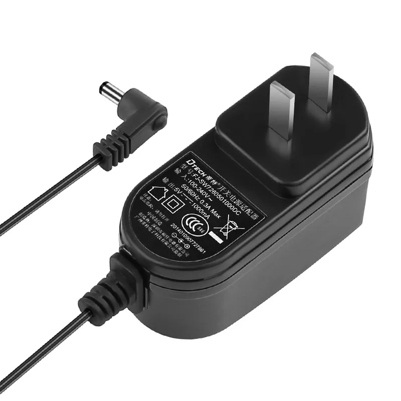 3PCS DC Interface 3.5mm*1.35mm Right Angle 5V 1000mA AC DC Jack Plug Power Supply Adapters Cable 1M