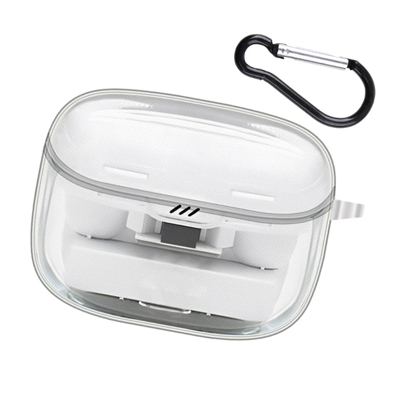 Casing pelindung transparan TPU, penutup lengan pelindung tahan gores tahan guncangan untuk JBL TUNE BUDS 2 Earphone tanpa kabel