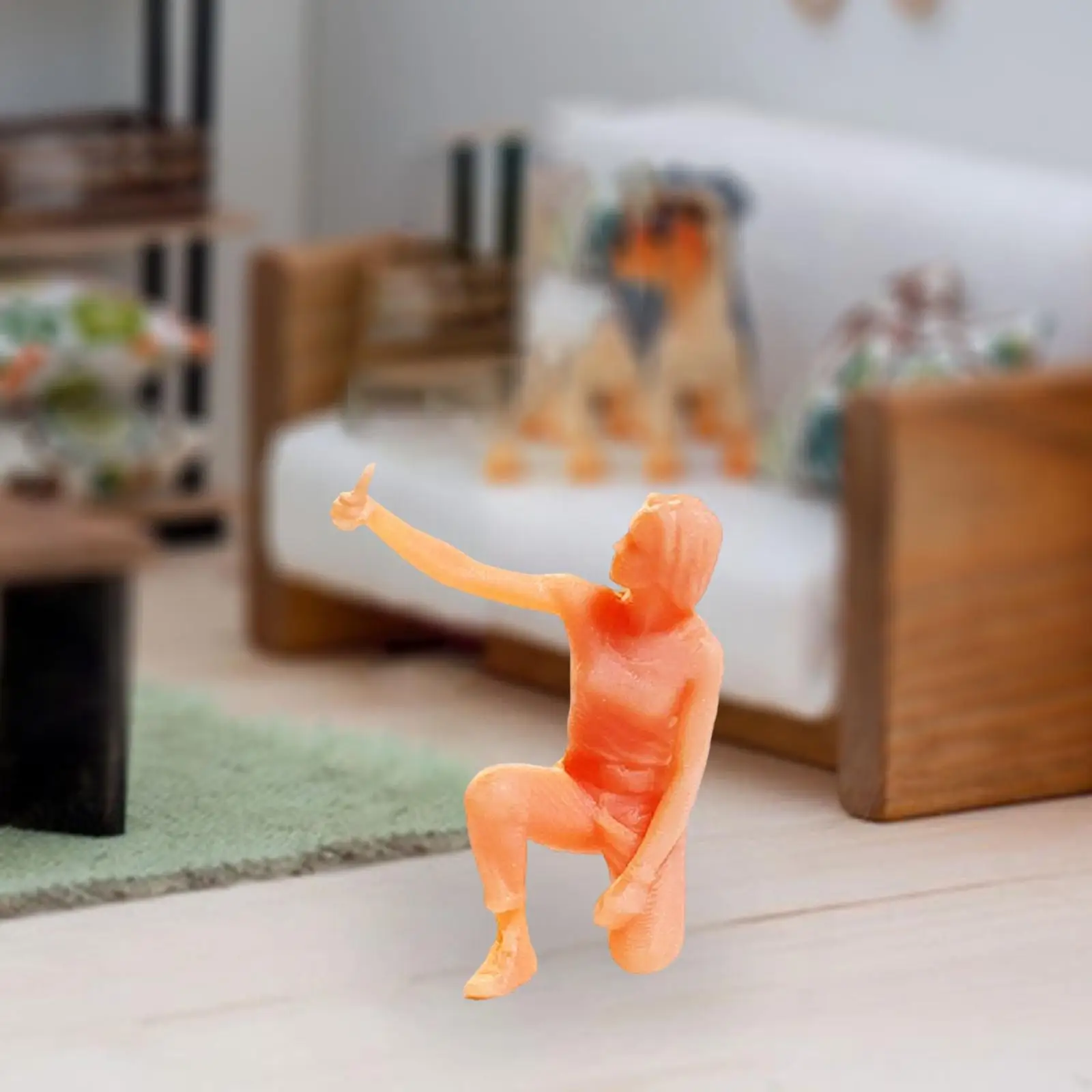 Mini figurines de personnes en résine non peintes, 4 pièces, échelle 1/64, pour aménagement Diorama, décoration de Table de sable