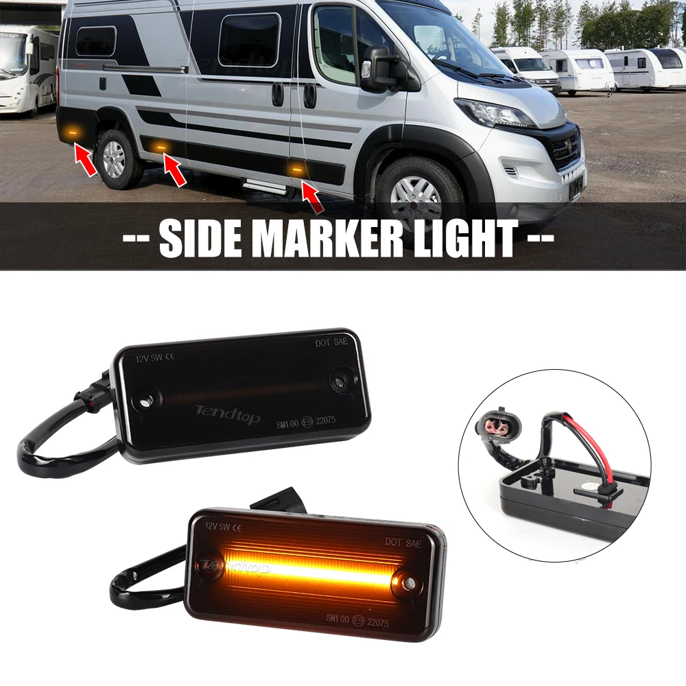 LED Side Mirror Marker Lamp For Fiat Ducato Citroen Relay Peugeot Boxer Renault Volvo FE FL Man Iveco Daily DAF Jeep Cherokee