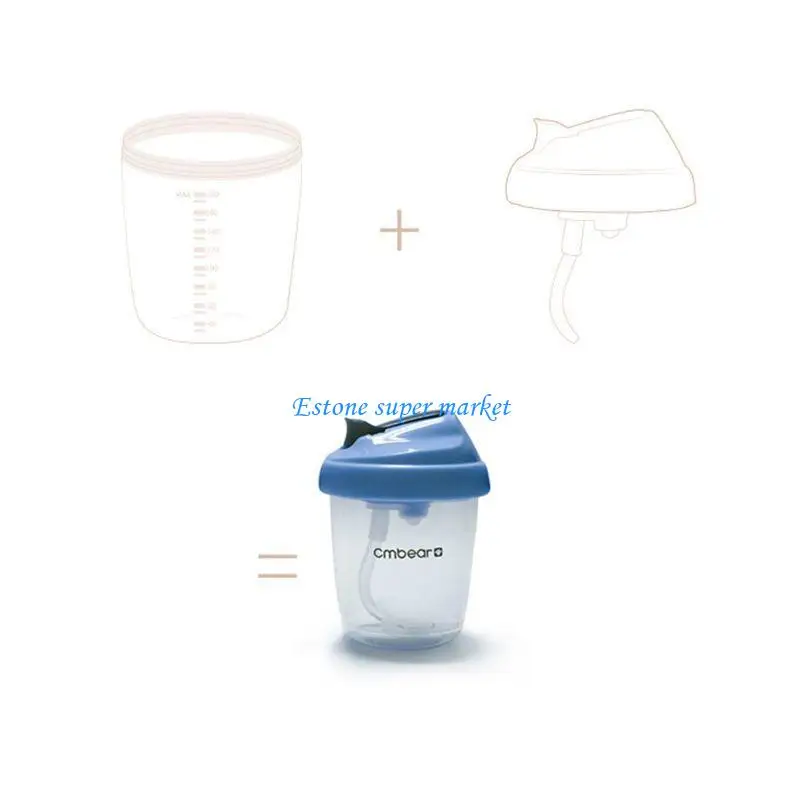 090B Baby Milk Powder Container for Infants & Babies Reusable 180ml Cups