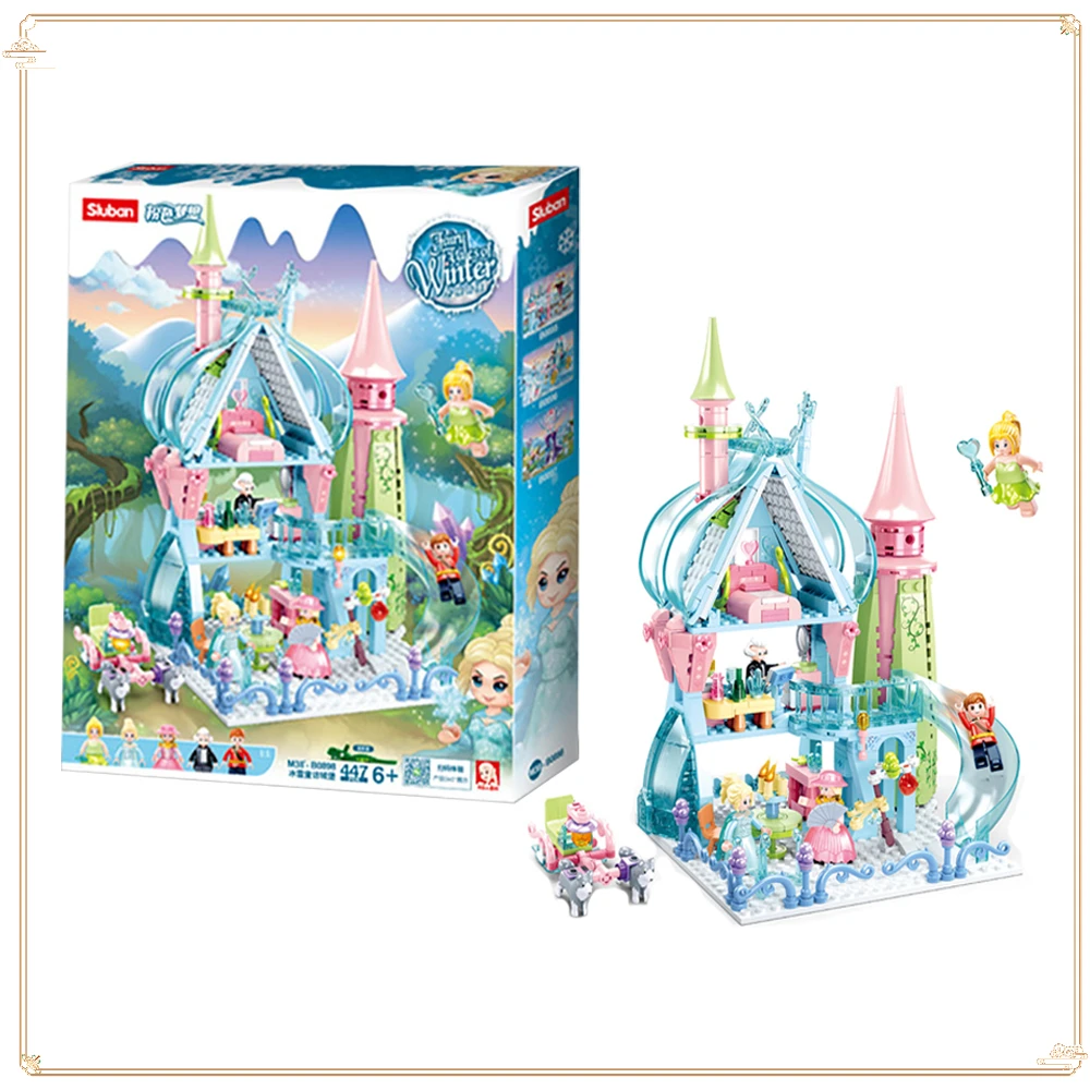 

Creative Fairy Tale Castle Building Block Popular Assembled Building Blocks Toy Girls Fun Creative Princess House Birthday Gifts