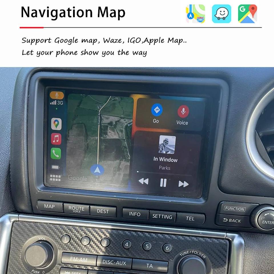 AZTON Auto Navigation Upgrade Kit Android Auto Wireless Apple CarPlay For Nissan 370z Patrol Y62 Armada Phthfinder R35 GT-R