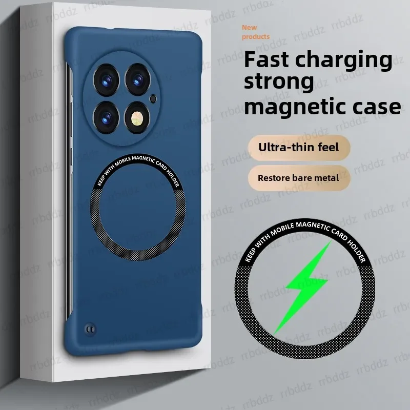 حافظة مغناطيسية فاخرة رفيعة للغاية بدون إطار لهاتف Magsafe لهاتف OnePlus 13 Ace3Pro غطاء هاتف صلب غير لامع #1