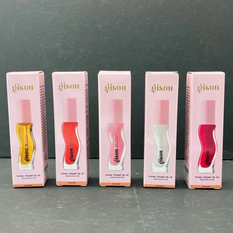 Gisou-pintalabios líquido con temperatura hidratante, maquillaje labial de larga duración, Color miel, aceite labial, cuidado de labios, fiesta, 2024, 3ml