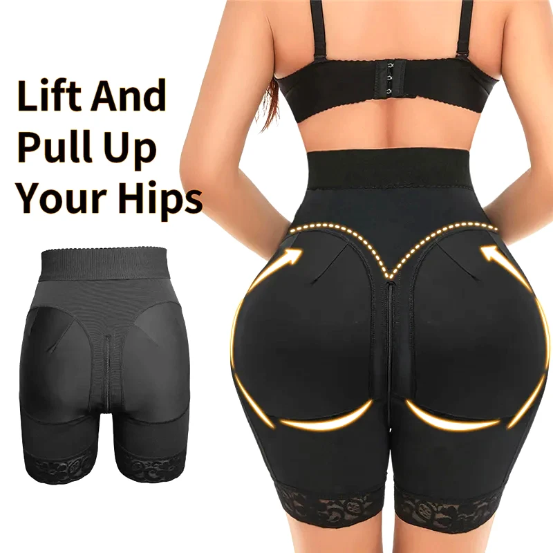 Slimming Fajas Lace Butt Lifter Charming Curves Butt Lifting Short 3 Hooks Shorts Women Tummy Control Underwear Postpartum BBL