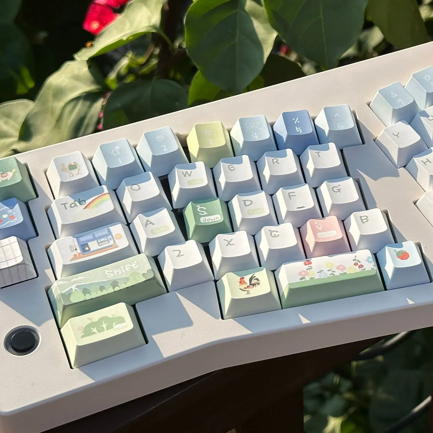 Capuchons de touches de clavier mécaniques moa originaux, PBT, sublimation complète sur cinq côtés