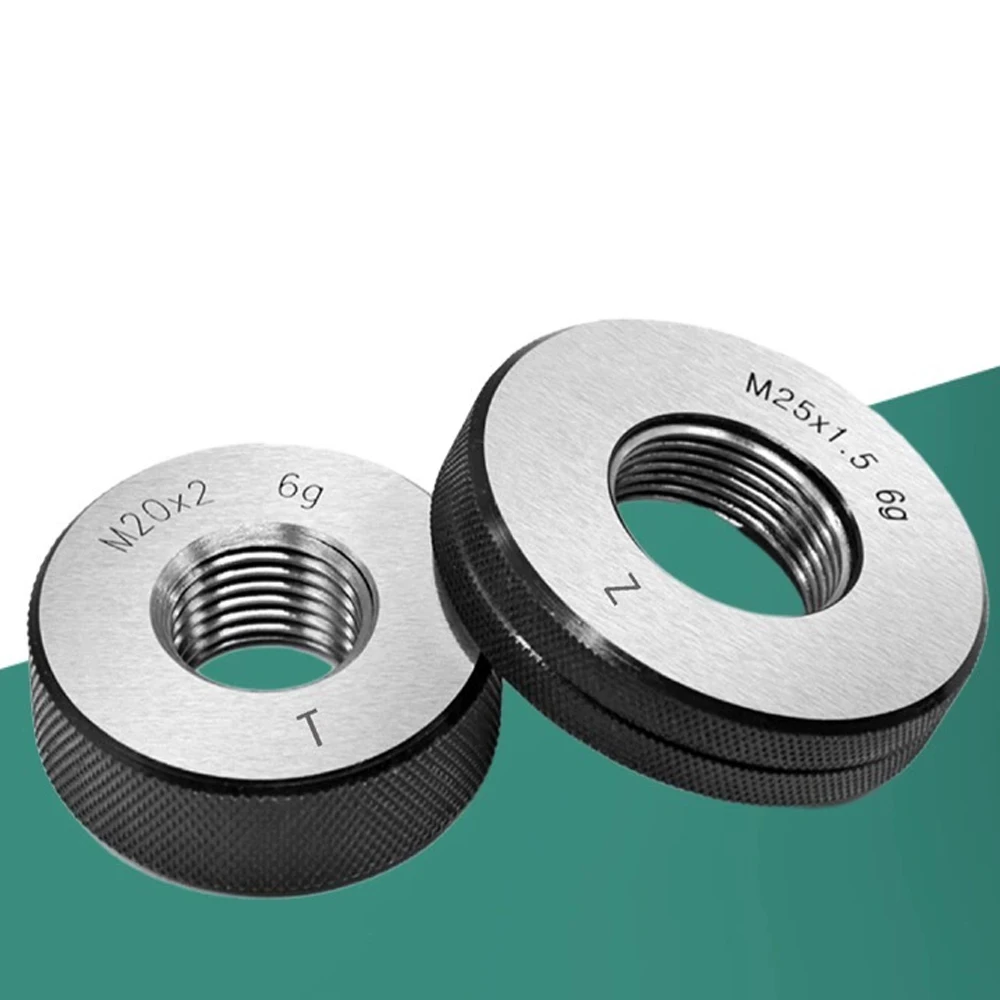 Thread ring gauge M20-M30 GO/NO GO Gage Metric Gauge accuracy Precision external Screw Tool 2pcs Measuring Tool