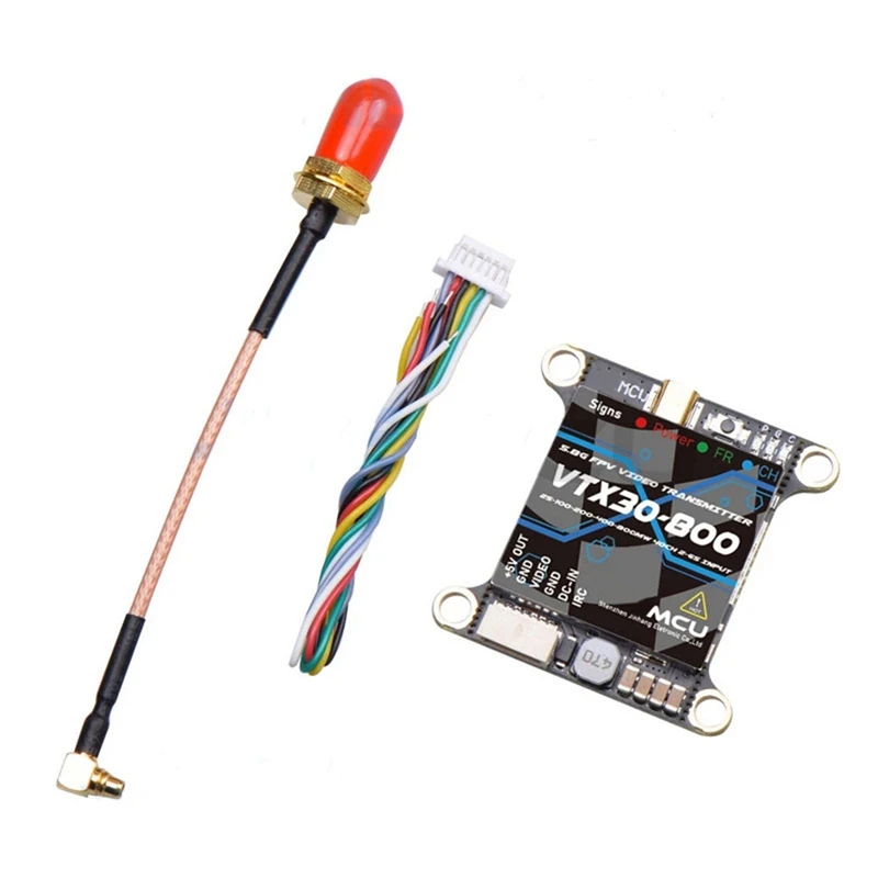 For JHEMCU VTX30-800 VTX 5.8G 800MW 40CH IRC FPV VTX Transmitter 2-6S For FPV Drone-Y96A