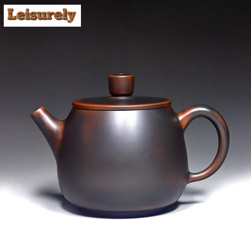 220ml Chinese Purple Clay Tea Pot Handmade Qinzhou Nixing Pottery Kettle Famous Masters Custom Zisha Tea Set Beauty Tea Infuser