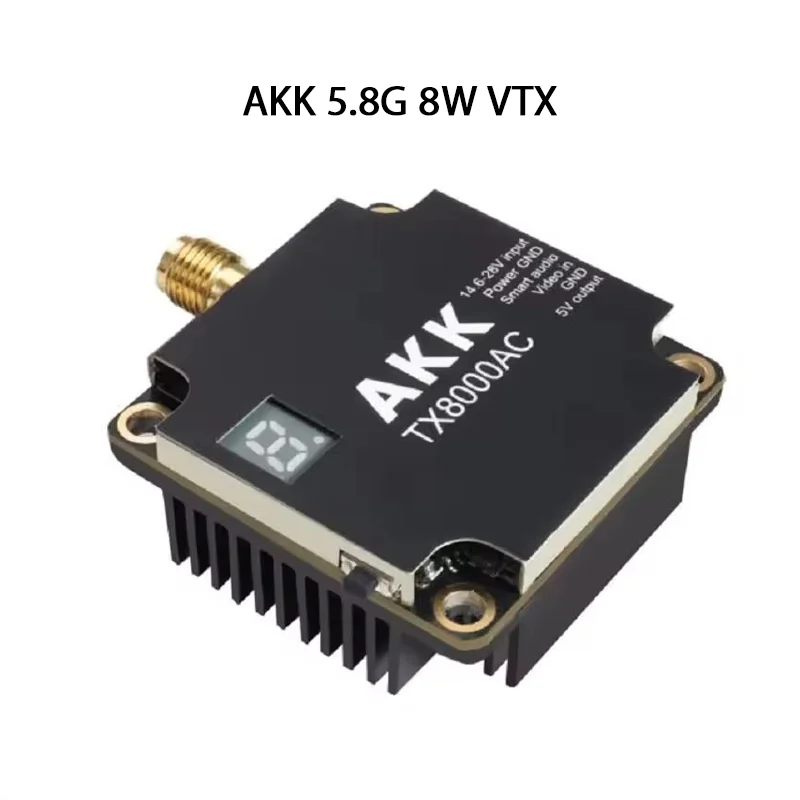 AKK ZLD 5.8G 8W VTX - Ultra Long Range Video Transmission, Smart Audio Compatible