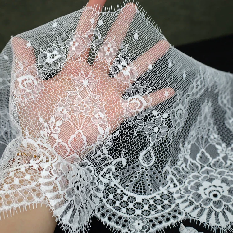Eyelash lace trim wedding veil accessories clothing skirt decorative materials DIY skirt hem patching lace