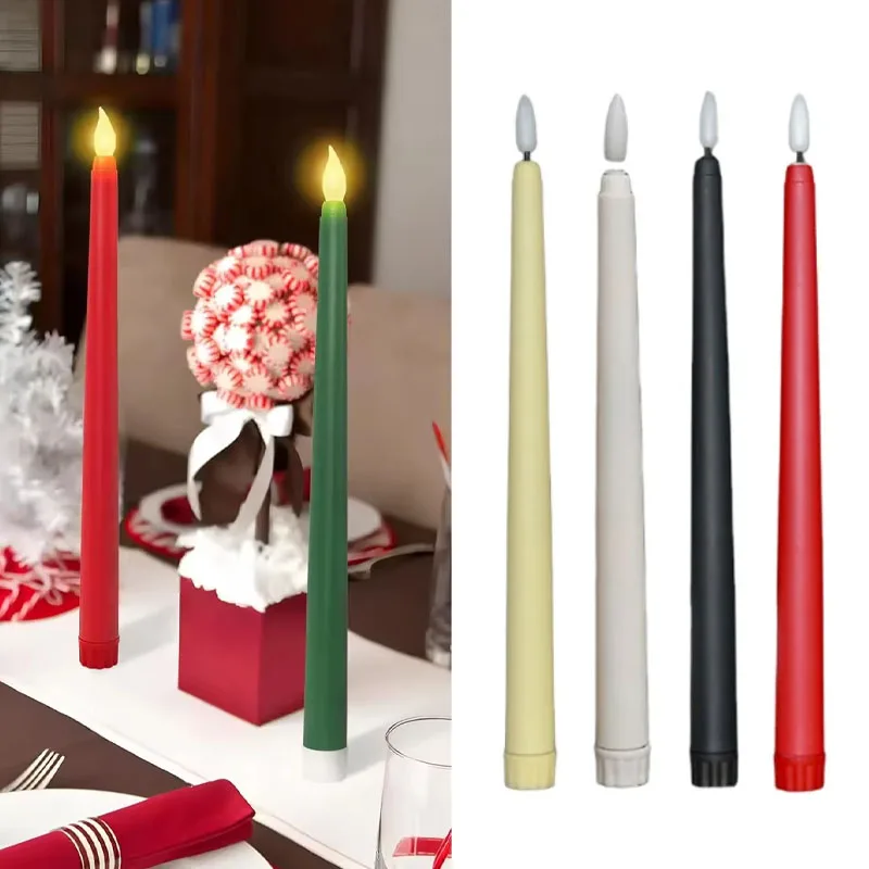 

Remote Control LED Pillar Candles - Long Flameless Battery Candles for Wedding Centerpieces & Festive Decor