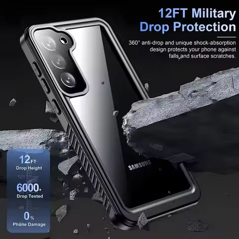 IP68 Underwater Waterproof Case For Samsung S25 Edge S24 Ultra S23 Plus S21 FE Military Dropproof Dustproof Cover Screen Protect