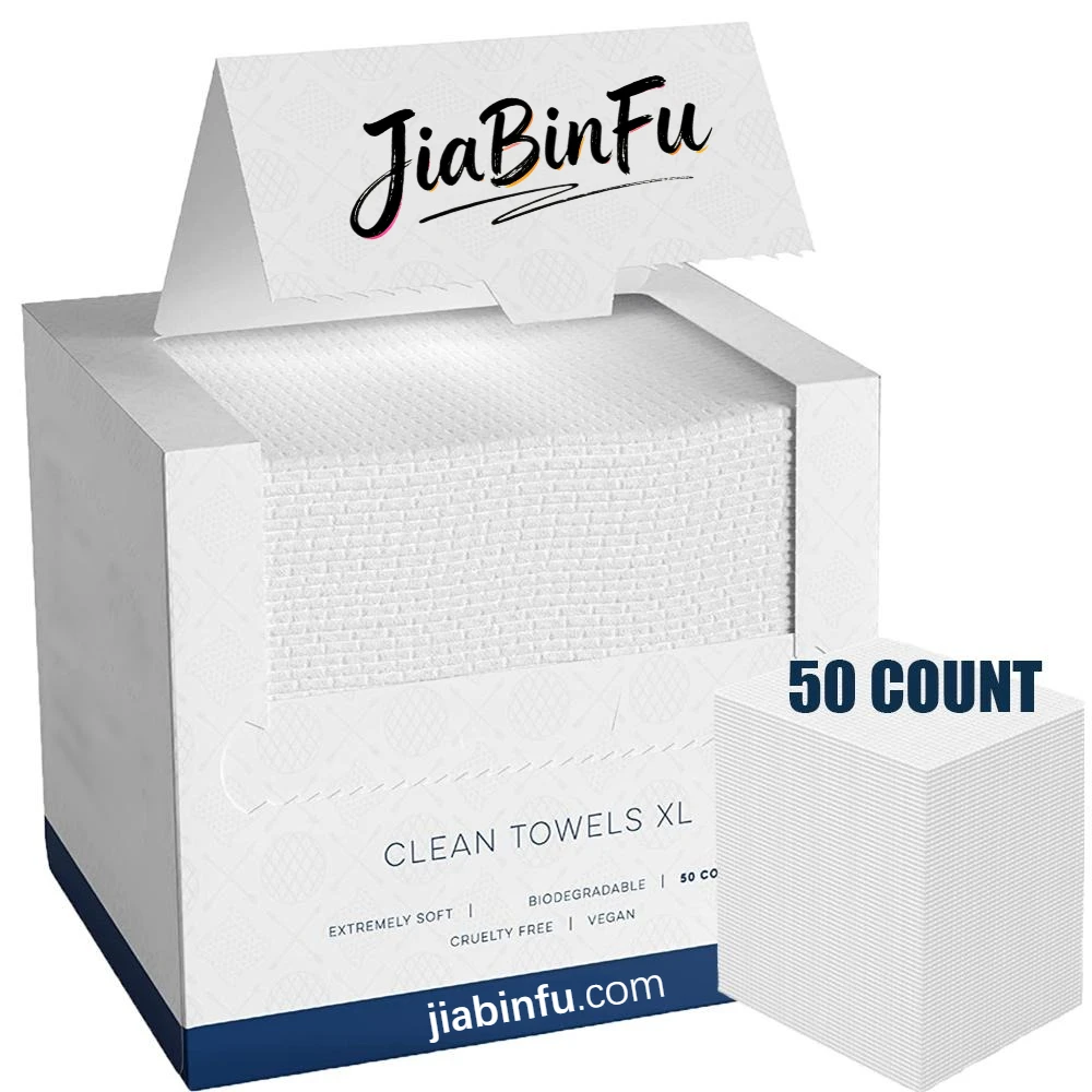 50-piece Single-use Facial Towel Box, Deeply Cleanses The Skin,Multi-purpose Wet-dry Dual-purpose Towel,Suitable for Facial Care