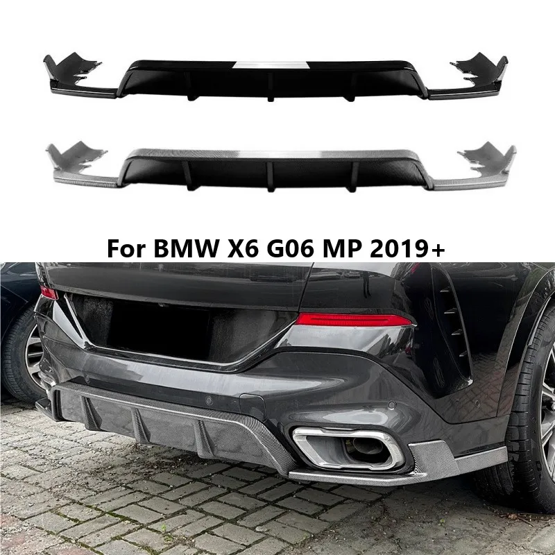 

Car Rear Bumper Diffuser Lip For BMW X6 G06 MP 2019+ Tail Splitter Diffuser Guard Canard Spoiler Auto Body Kits Car Accessories