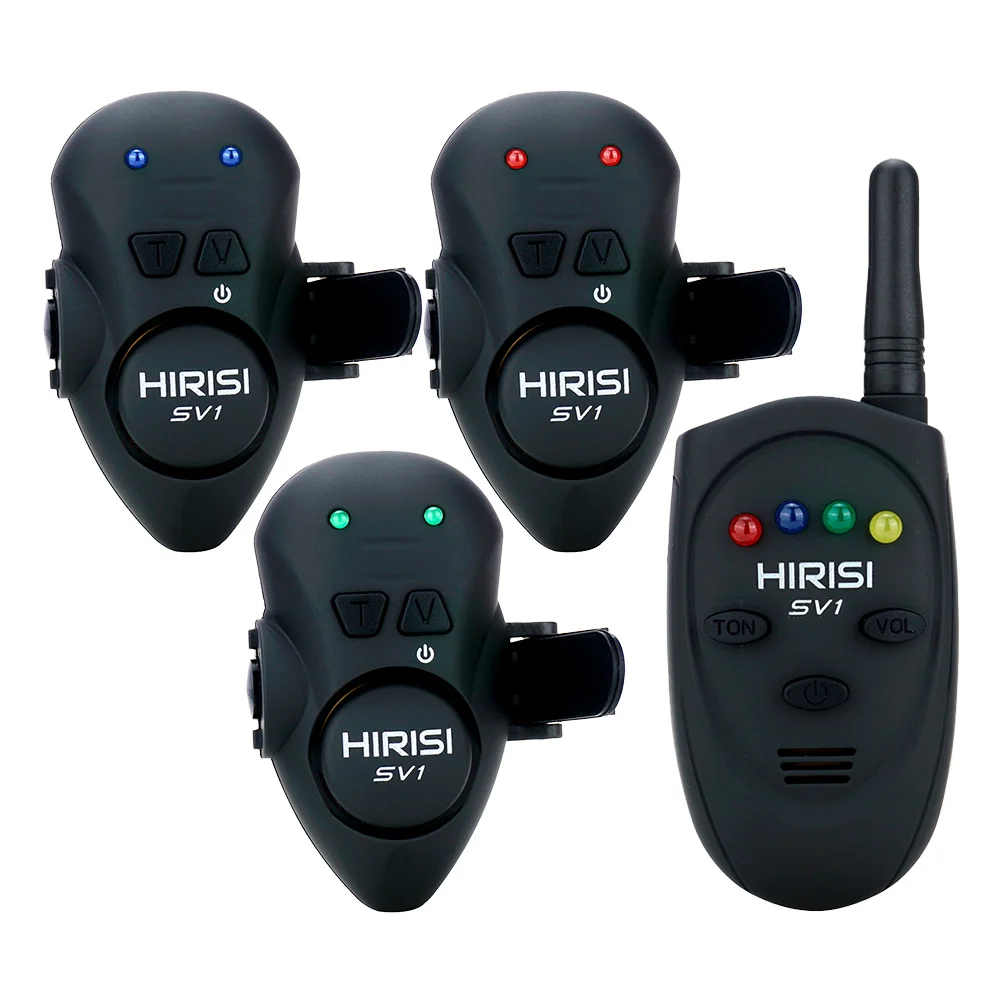 Hirisi Visaas Alarmset Met Draagbare Case Lichtgevende Vissen Beetindicator Karper SV1 Vissen Accessoires