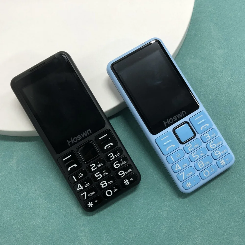 I79 (H6) 4G Idosos Mini Celular 2.4 Polegadas Tela TFT 32MB RAM Tocha Dual SIM Teclado Inglês Telefone Móvel