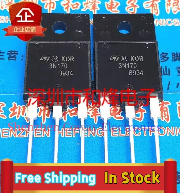 10PCS-30PCS  STFW3N170 3N170  TO-3PF MOS   In Stock Fast Shipping