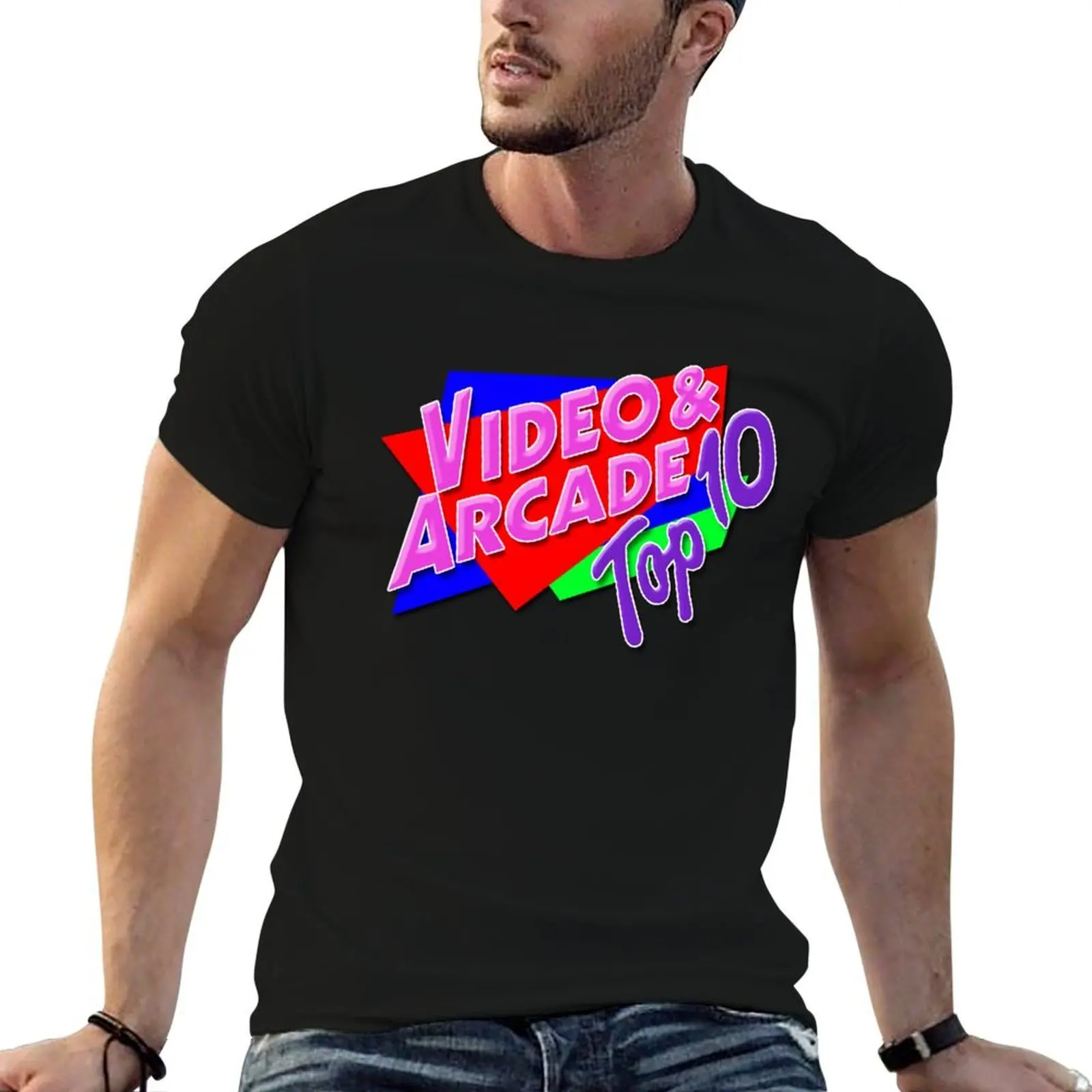 

Video & Arcade Top 10 T-Shirt t shirt for man black cotton t-shirt plain for man package T-Shirt