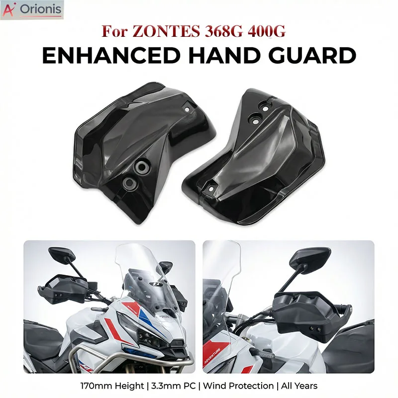 

ZT-400G Motorcycle Handguard Windshield For ZONTES 368G 400G ZT-368G 2025 2026 Handguard Hand Guard Protector Windshield