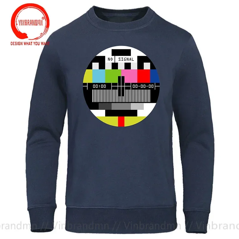 TV No Signal Sweatshirt Men Hip Hop Style Streetwear Sweat Shirts Novelty Geometric The Big Bang Theory Sweatshirts High Quality