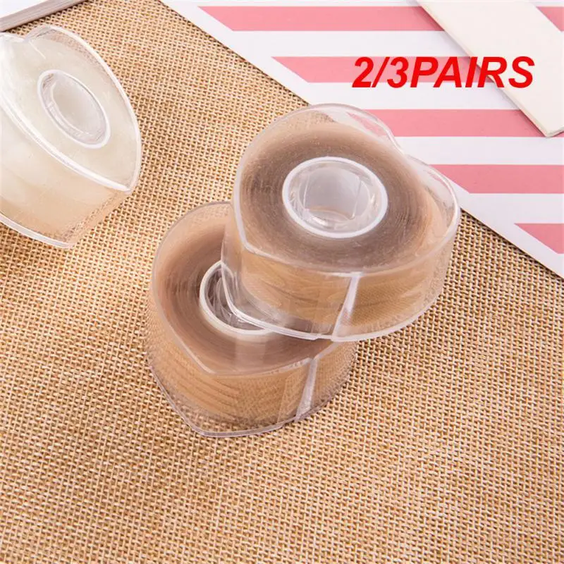 2/3PAIRS Roll-up Tube Invisible Lace Olive Double Eyelid Stickers Double Eyelid Patches Swollen eyes Cosmetics Makeup Beauty