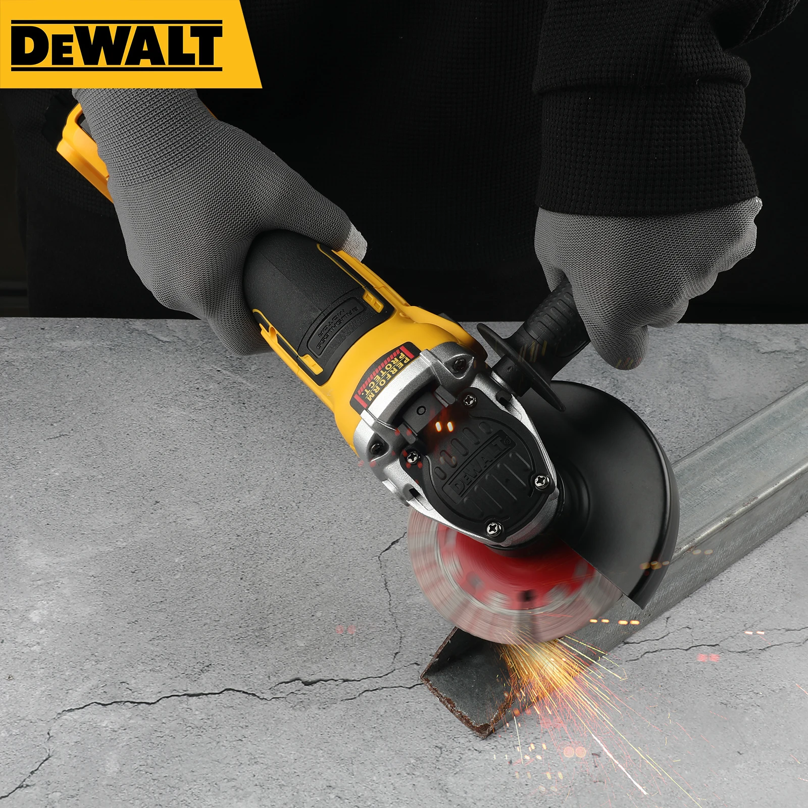 DEWALT DCG405 125mm Flat Head Angle Grinder Bare Machine Too