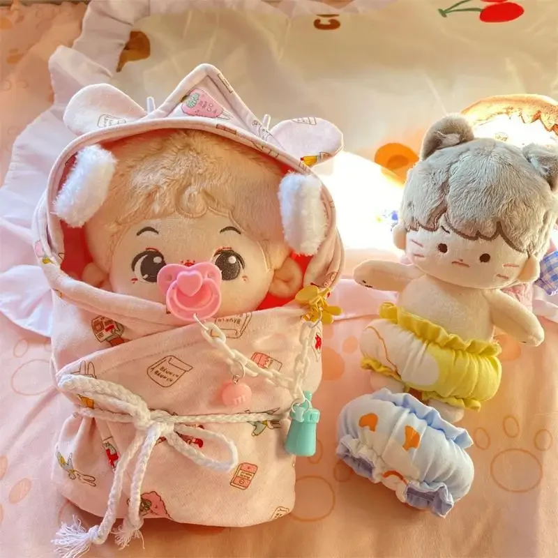 20cm cotton doll accessories, baby pacifiers, baby accessories, anti drop chain, pure handmade in stock