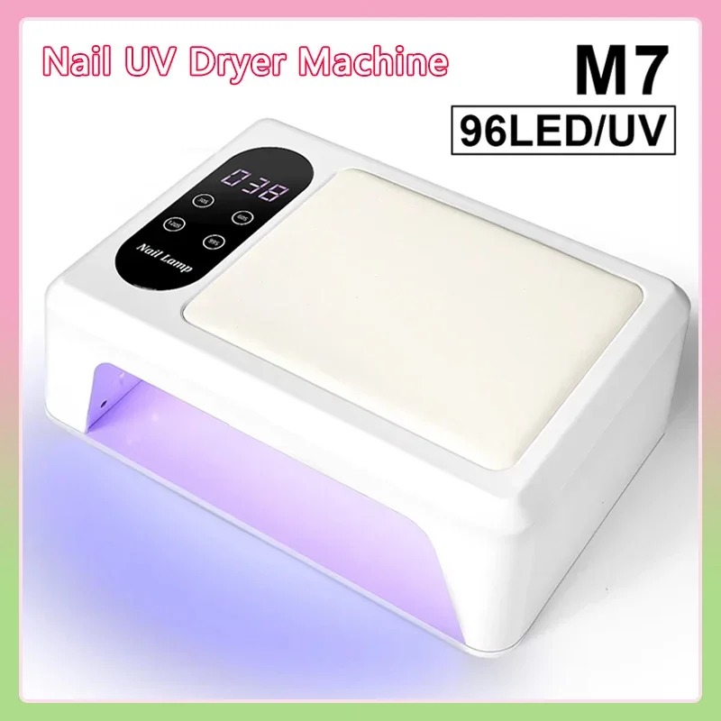 Professionelle 96 LED-Nagellampe, schnell aushärtender UV-Gel-Nagellack-Trockner mit 4 Timern und Sensor-Härtungslampe für Maniküre-Salon-Werkzeuge