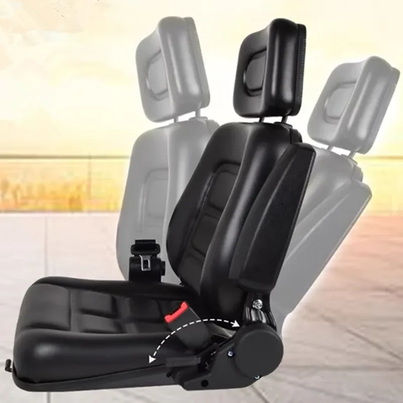 JayCreer Vehicle With Headrest And Belt For Forklift ,Tractor,Wheel Loader,Excavator