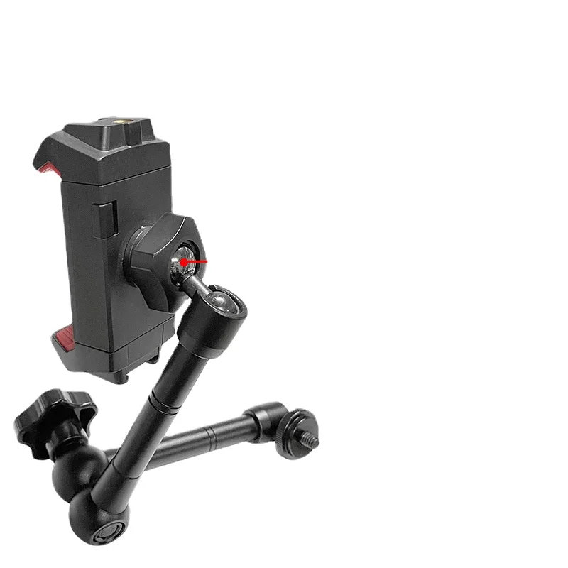17mm Ball Head To 1/4 Screw Port Adapter 17.4mm Flat Clamp Metal Steel Ball Head Support  Phone Bracket Clip Gimbals  Accesorios