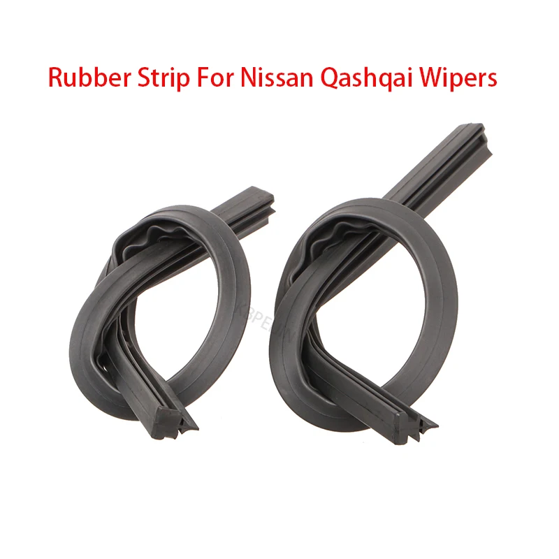 1Set For Nissan Qashqai Wiper Rubber Strip Refill Front Windscreen Wipers Accessories