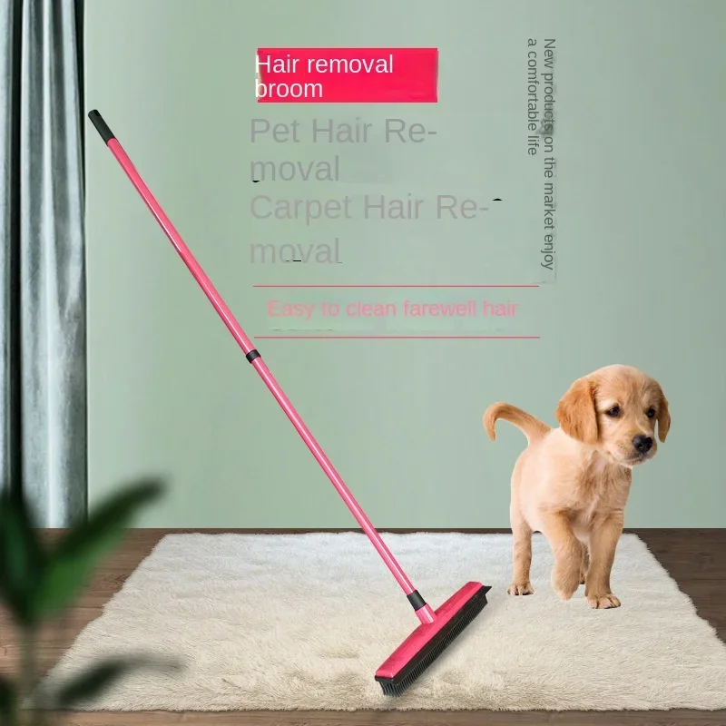 Pet carpet hair removal broom scraping dust free hand washing mop rubber floor brush cleaning dog good helper cleaning windows