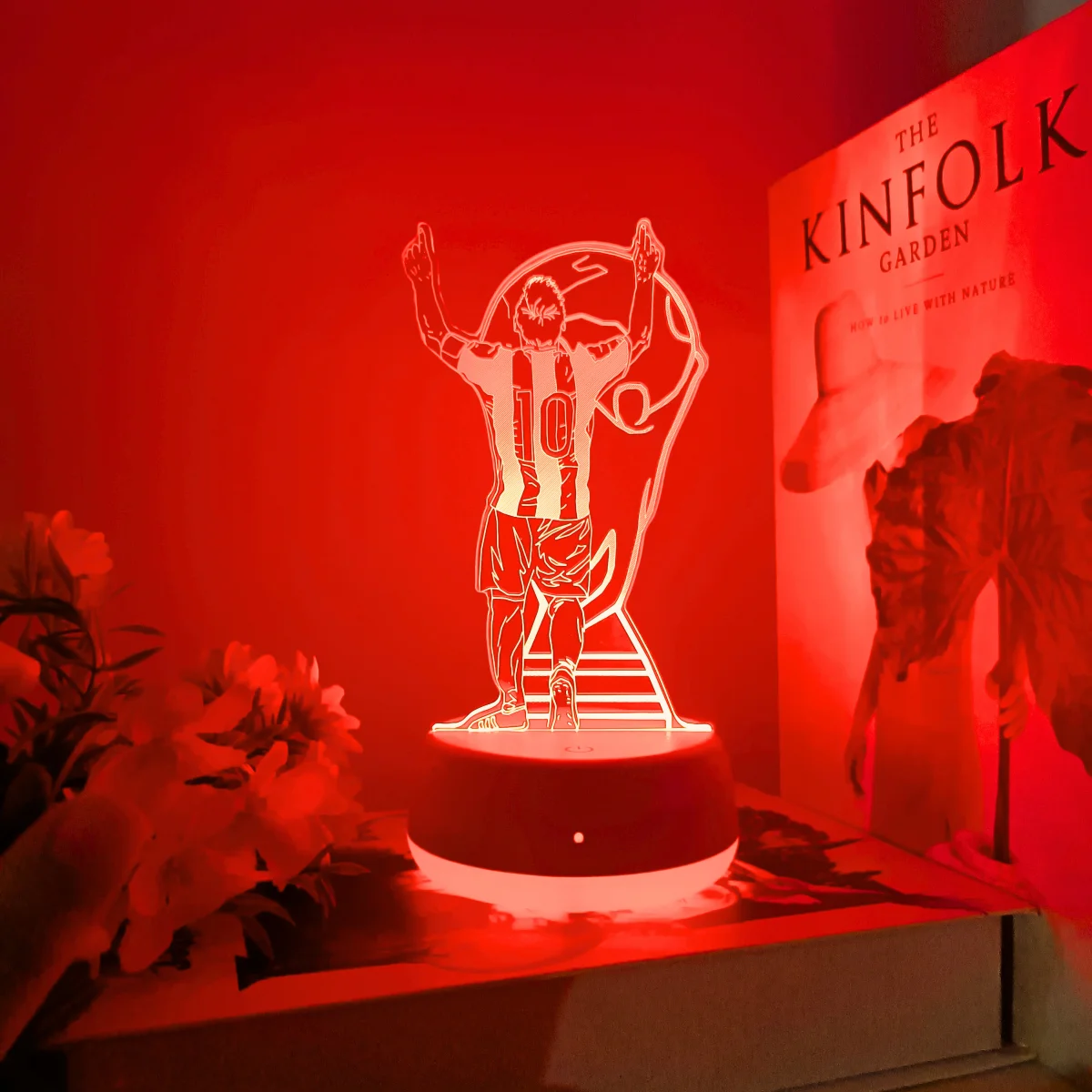 1pc modern creative LED couple themed night light, touch switch, home decoration light, emotional warming gift.