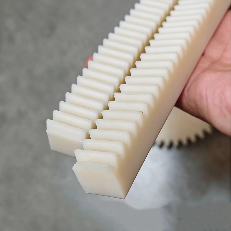 1pc Plastic Rack Gear 1/1.5/2/2.5/3 Mod Mechanical Straight Rack Length 1000mm Can Be Customized Nylon Rack