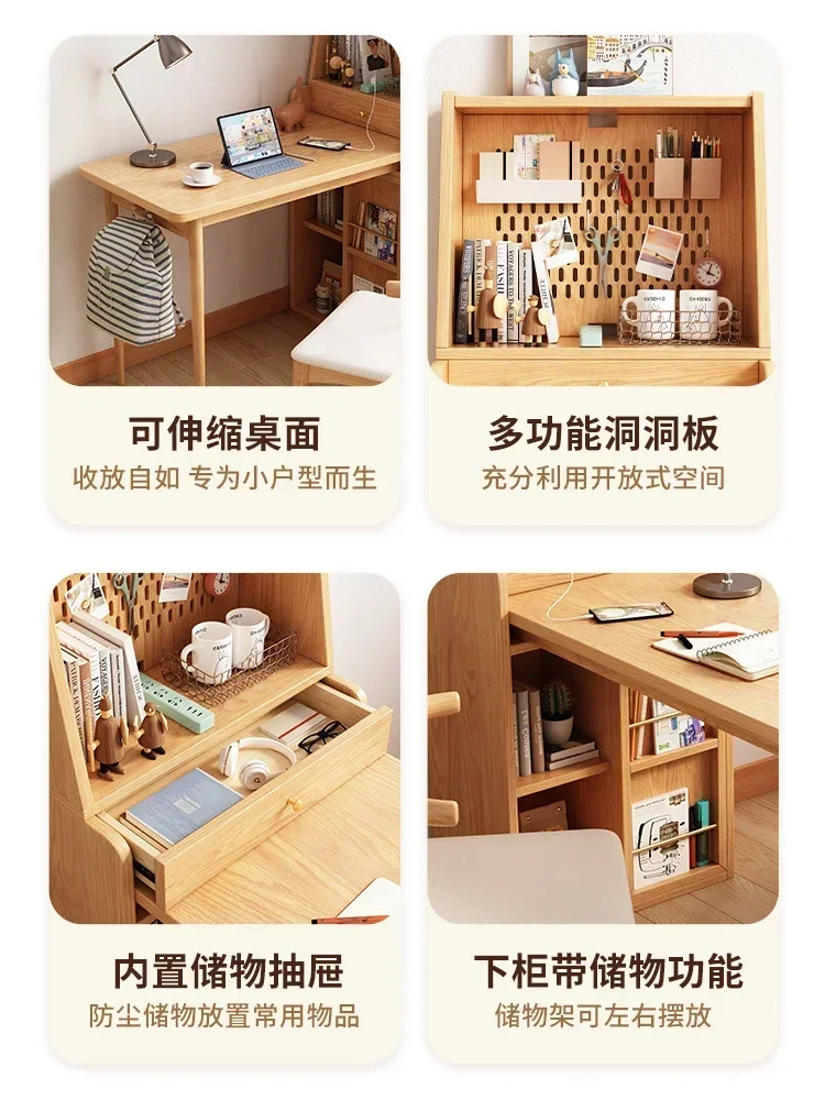 Premium Top - Notch Premium Hole Board Desk Bookshelf Integrated Student Household Student Writing