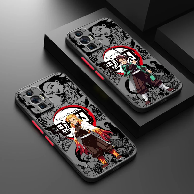 Anime Demon Slayer Handsome For Xiaomi Redmi 13C 12C 12 11A 10X 10C 9C 9AT 9 A2 A1 Power Prime Plus Frosted Translucent