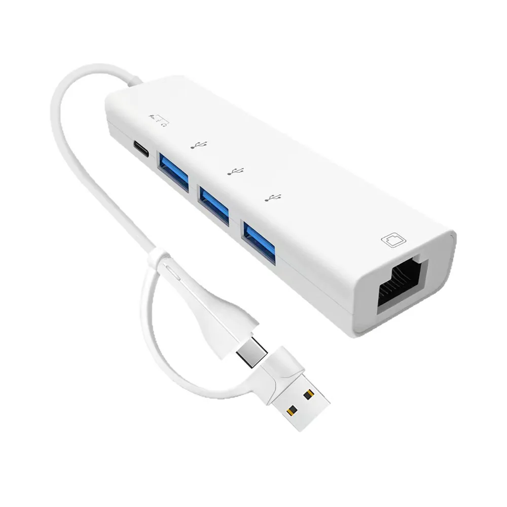 كابل شحن USB متعدد المنافذ لبطاقة الشبكة PDtypec للهواتف المحمولة والأجهزة اللوحية وأجهزة الكمبيوتر المحمولة ومحطة الإرساء العالمية #2