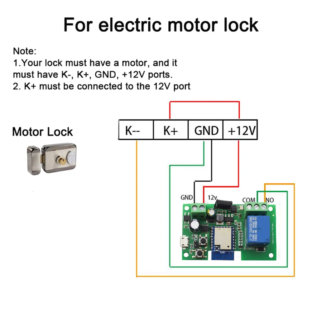 12V Wifi Relay Tuya Smart Life App Switch Module Afstandsbediening-Timer Zelfvergrendelend Werk Met Google Home 2 Way Control