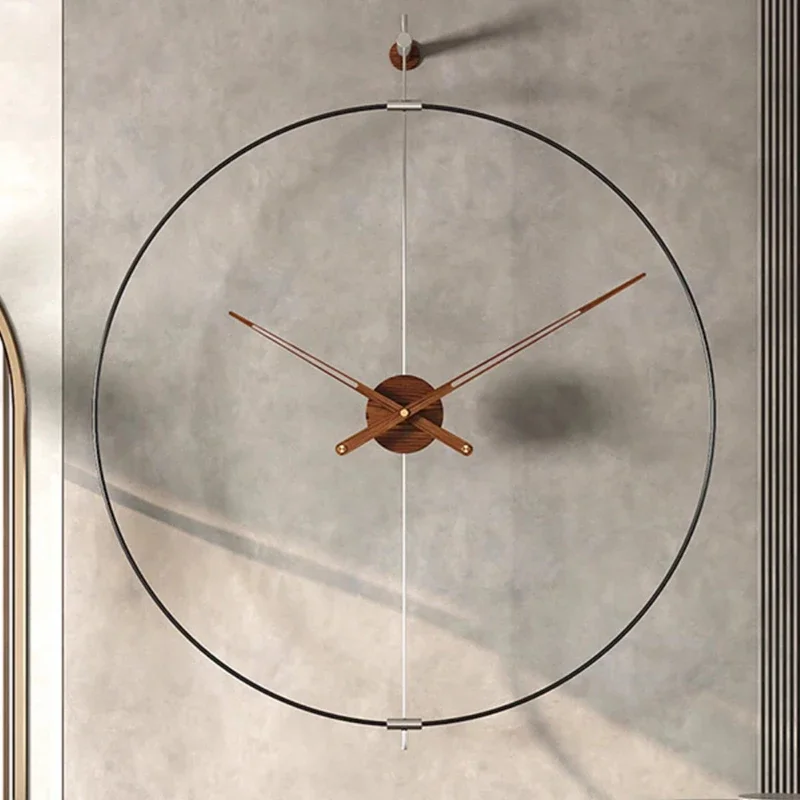 Interior Aesthetic Wall Clocks Living Room Digital Vintage Bedrooms Fashion Nordic Wall Watch Round Reloj De Pared Wall Decor