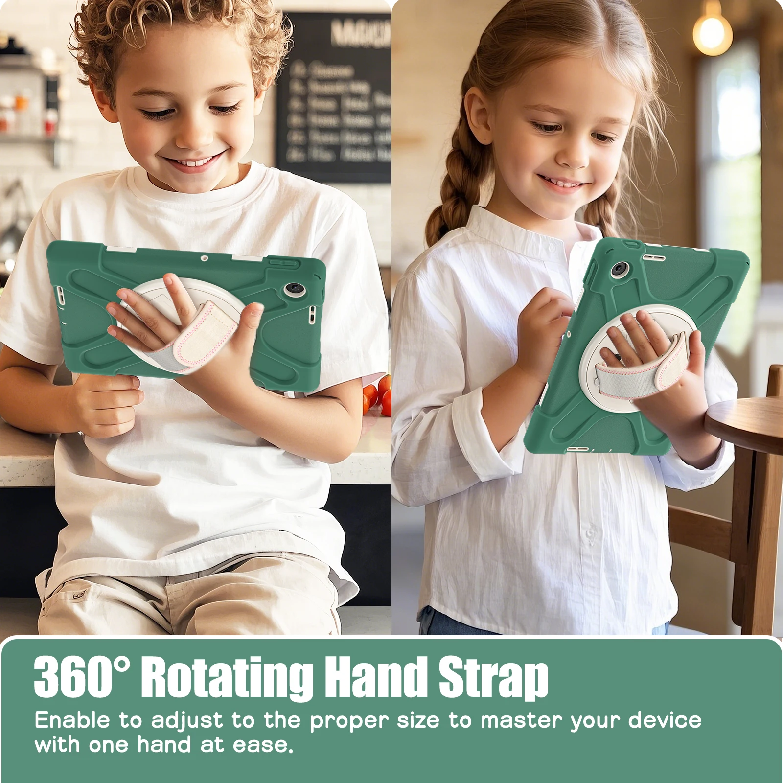 360 Rotating Rugged Case For Lenovo Tab 10.1 inch 2025 K10C TB-311XU TB-311FU Stand Heavy Duty Cover With Hand & Shoulder Strap
